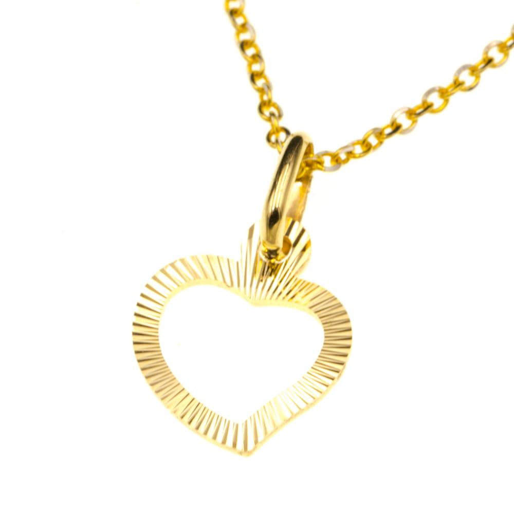 Zawieszka złota serduszko diamentowane ZZ6355