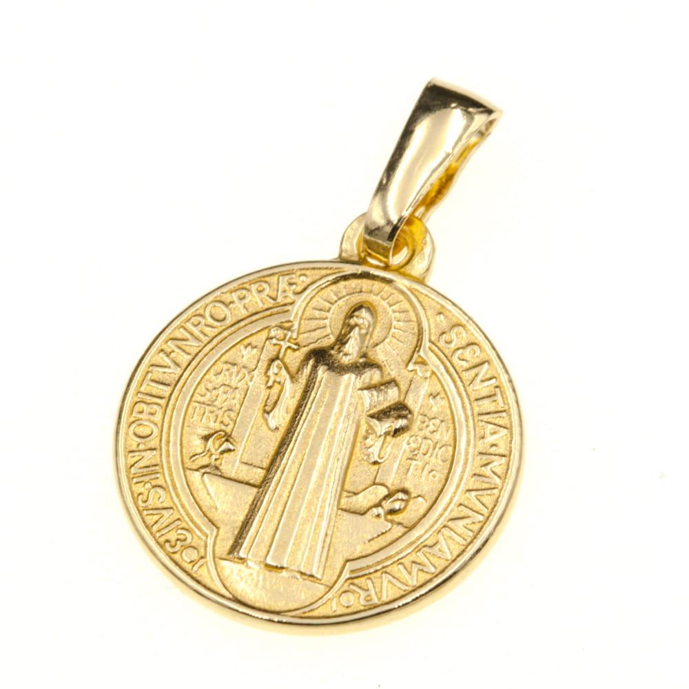 Zawieszka złota medalik św. Benedykt ZZ6381