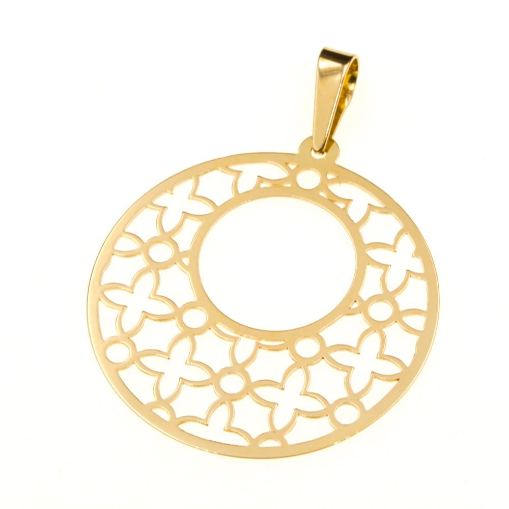 Zawieszka złota okrągła ażurowa ZZ6427