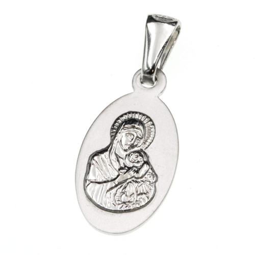 Zawieszka srebrna medalik Maryja z dzieciątkiem SZ6480.jpg