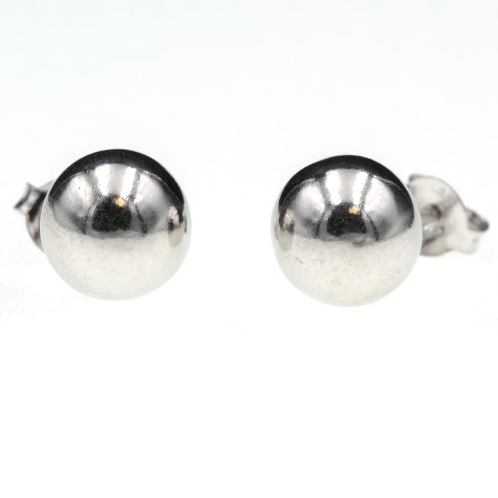 Kolczyki srebrne kulki 8mm na sztyfcie SK6909
