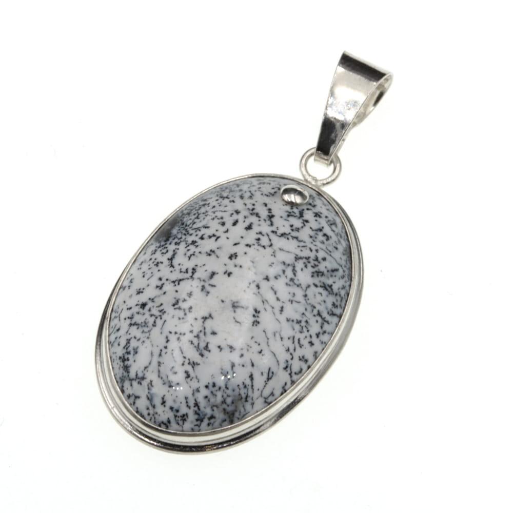 Zawieszka srebrna opal mszysty SZ7073