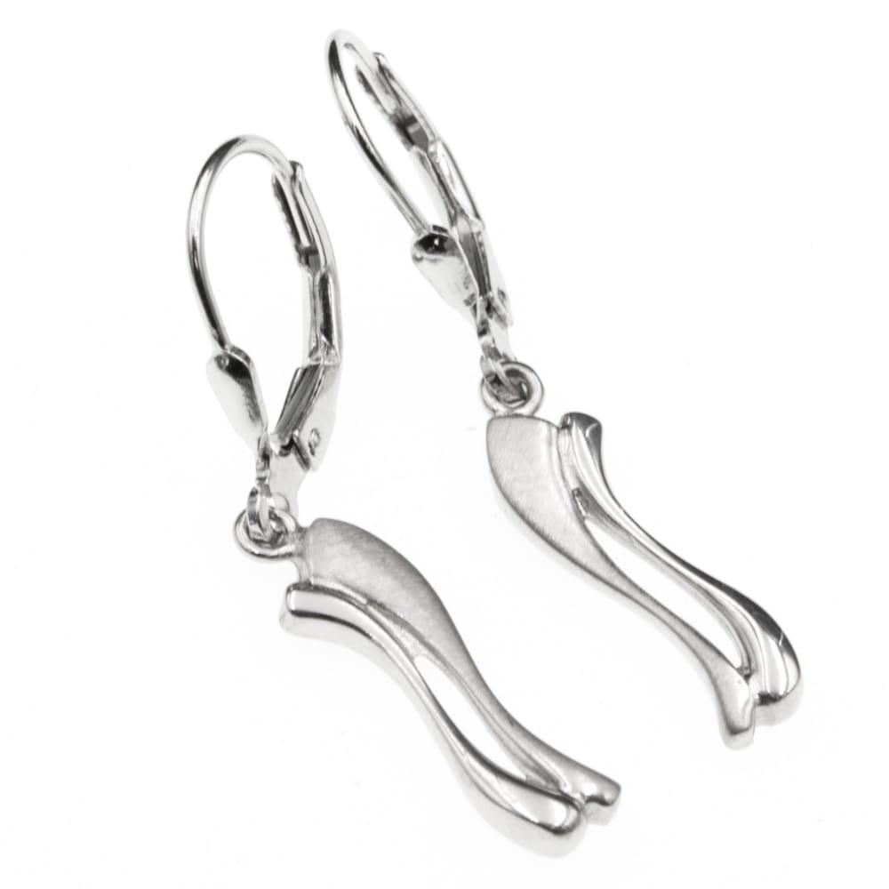 Kolczyki srebrne wiszące angielskie zapięcie SK8181