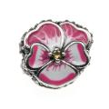 Zawieszka srebrna beads różowy kwiat SZ8042.jpg
