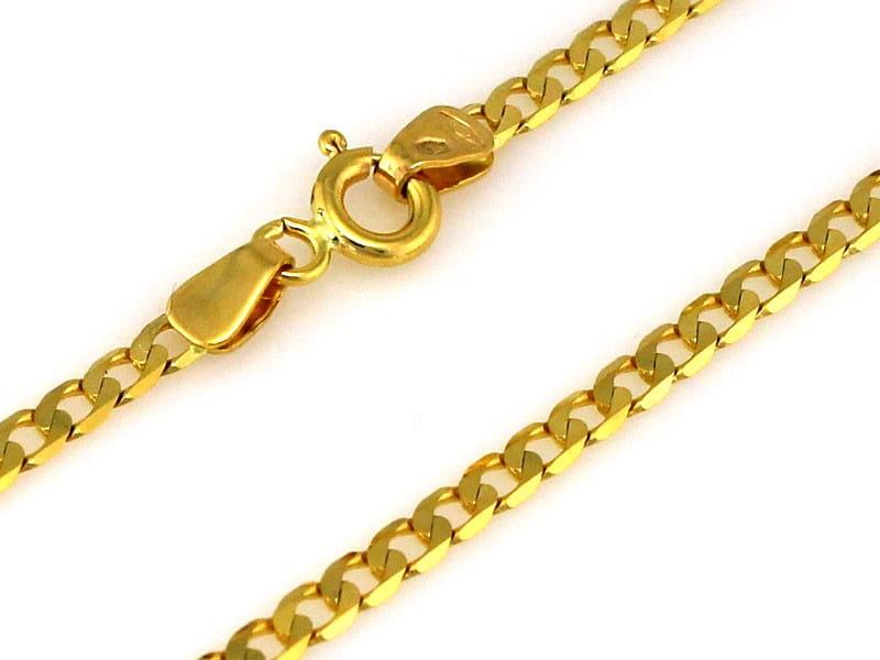 Łańcuszek złoty pancerka 2,4mm ZL10684