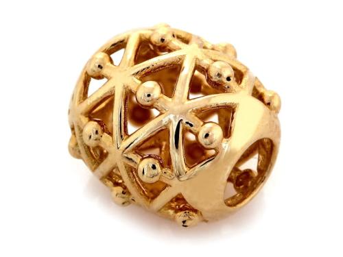 Zawieszka złota koralik beads do bransoletki ZZ12832.jpg
