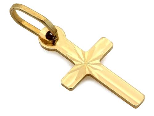 Zawieszka złota pr. 585 krzyżyk zdobiony ZZ13423.jpg