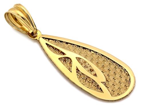 Zawieszka złota pr. 585 łza z ozdobnym środkiem elegancka ZZ13586.jpg