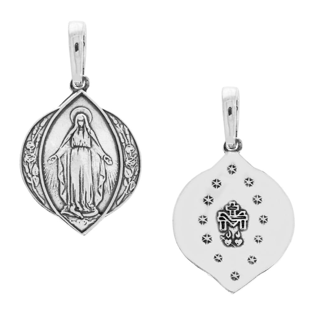Zawieszka srebrna medalik Matka Boska Niepokalana SZ13640