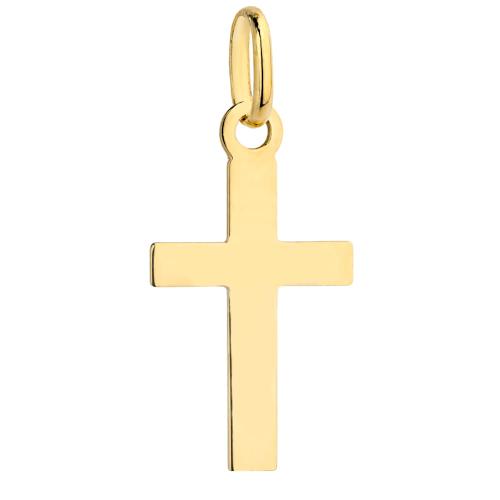Zawieszka złota 585 14 karat gładki krzyżyk krzyż ZZ13966.jpg