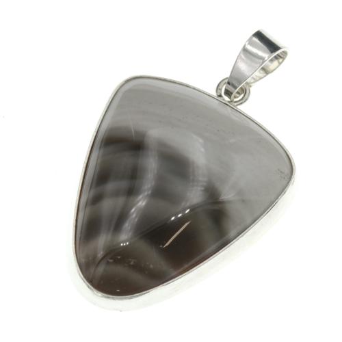 Zawieszka srebrna 925 krzemień pasiasty mały SZ14267.jpg