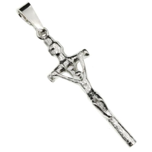 Zawieszka srebrna 925 krzyżyk krzyż papieski  SZ13645.jpg