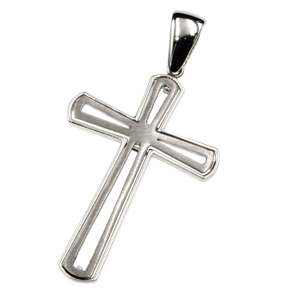 Zawieszka srebrna krzyżyk elegancki klasyczny SZ10430