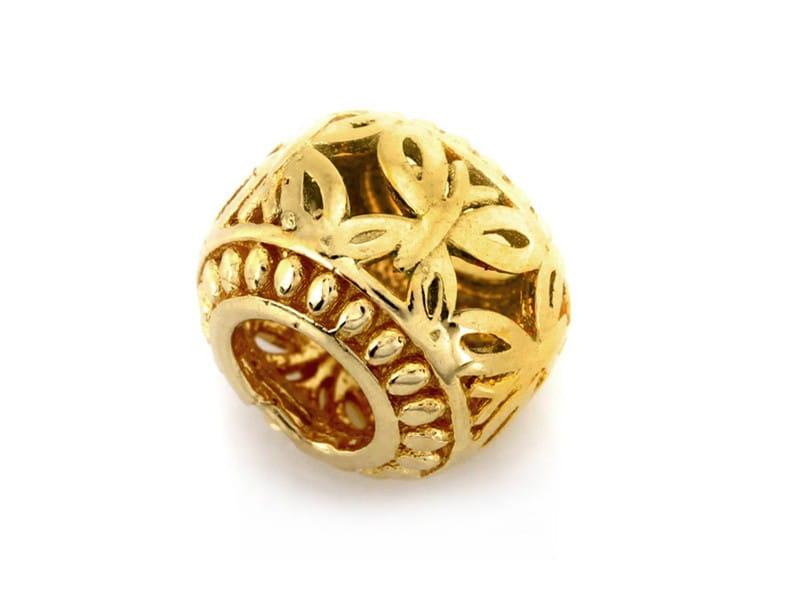 Zawieszka złota koralik beads do bransoletki ZZ14416