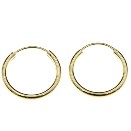 Kolczyki srebrne 925 pozłacane kółka 18mm SK14039.jpg