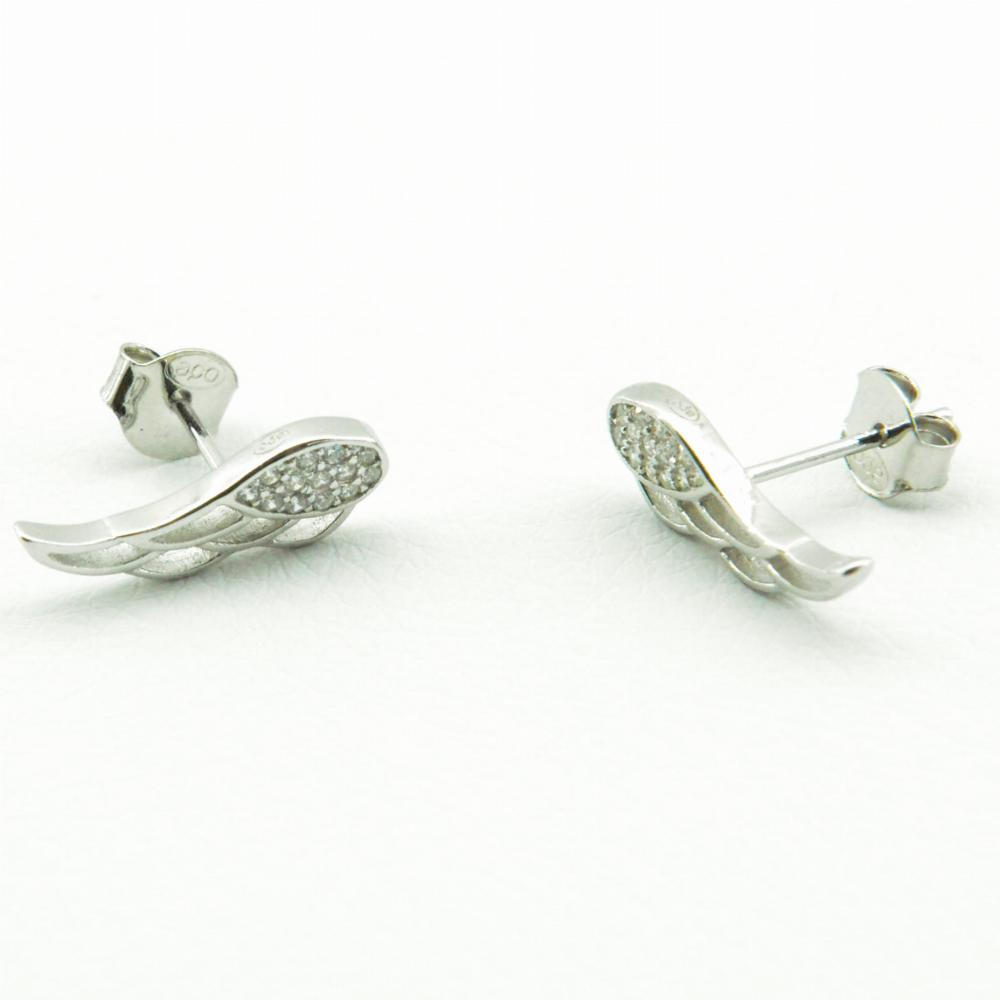 Kolczyki srebrne skrzydełka SK1684