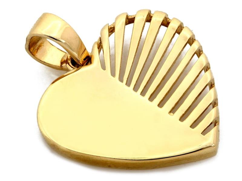Zawieszka złota serce ZZ14971