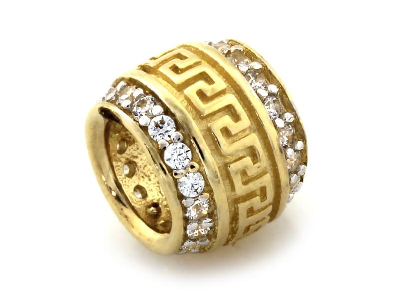 Zawieszka złota koralik beads do bransoletki ZZ14577