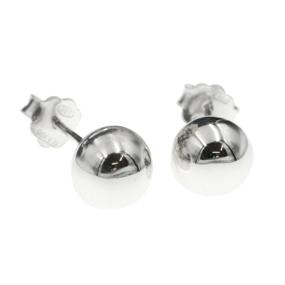 Kolczyki srebrne kulki 8mm na sztyfcie K14826