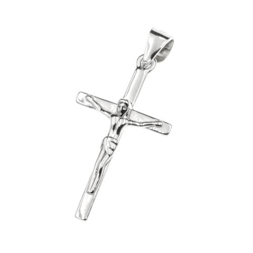 Zawieszka srebrna próba 925 krzyżyk z wizerunkiem SZ10861.jpg
