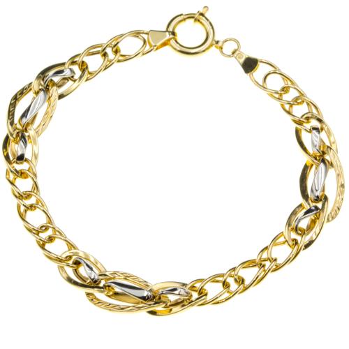 Bransoletka złota 585 szeroka elegancka błyszcząca ZB15313.jpg