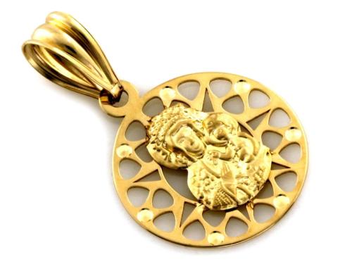 Zawieszka złota 375 9 karat medalik ażurowy NZZ16657.jpg