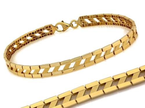 Bransoletka złota 585 14 karat elementowa wzór Z efektowna ZB15447.jpg