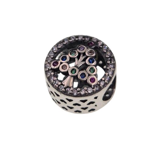 Zawieszka srebrna 925 beads z choinką SZ16059.jpg