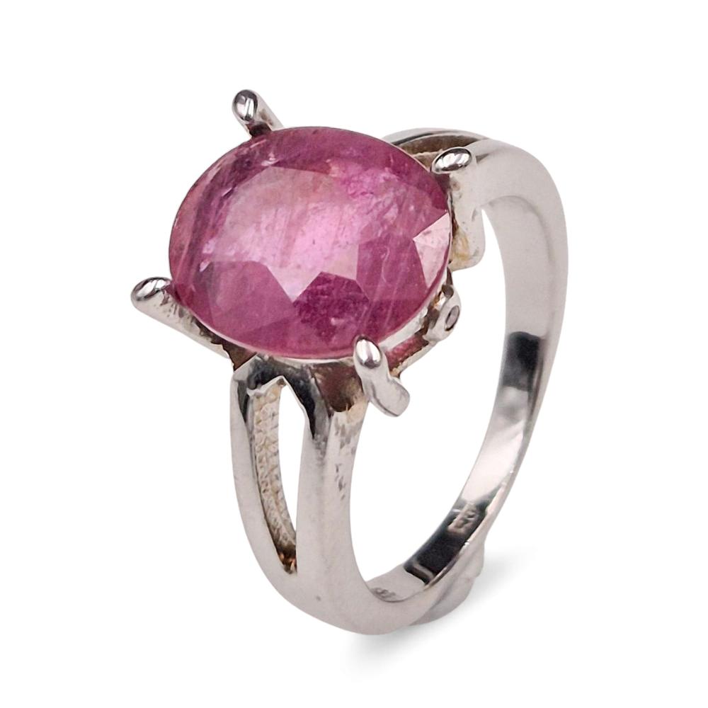 Pierścionek srebrny z rubinem SP16256
