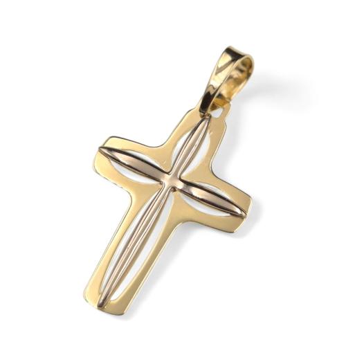 Zawieszka złota 585 krzyżyk klasyczny ZZ16962.jpg