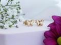 Kolczyki złote 585 14 karat motylki diamentowane  ZK17207.1.jpg