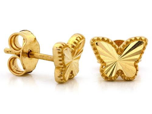 Kolczyki złote 585 14 karat motylki diamentowane  ZK17207.jpg