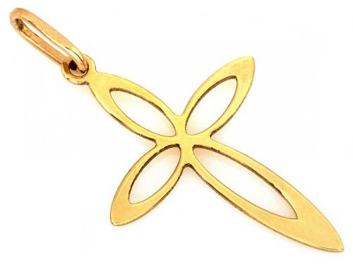 Zawieszka złota 585 14 karat krzyżyk ZZ17194.jpg