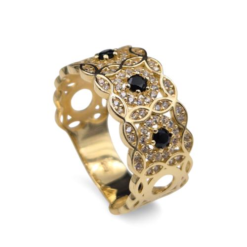 Pierścionek złoty 585 szeroki bardzo elegancki ZP17029.jpg