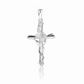 Zawieszka srebrna 925 krzyż oplatany zdobiony SZ17106.JPG