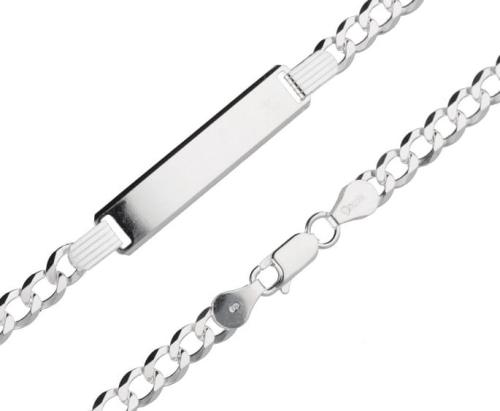 Bransoletka srebrna 925 pancerka z blaszką pod grawer 5,3mm SB17071.jpg