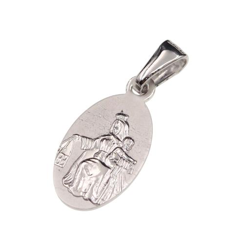 Kolczyki srebrne 925 medalik owalny SZ17117.jpg