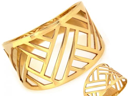 Pierścionek złoty 585 14 karat szeroki geometryczny wzór ażurowy ZP17712.jpg