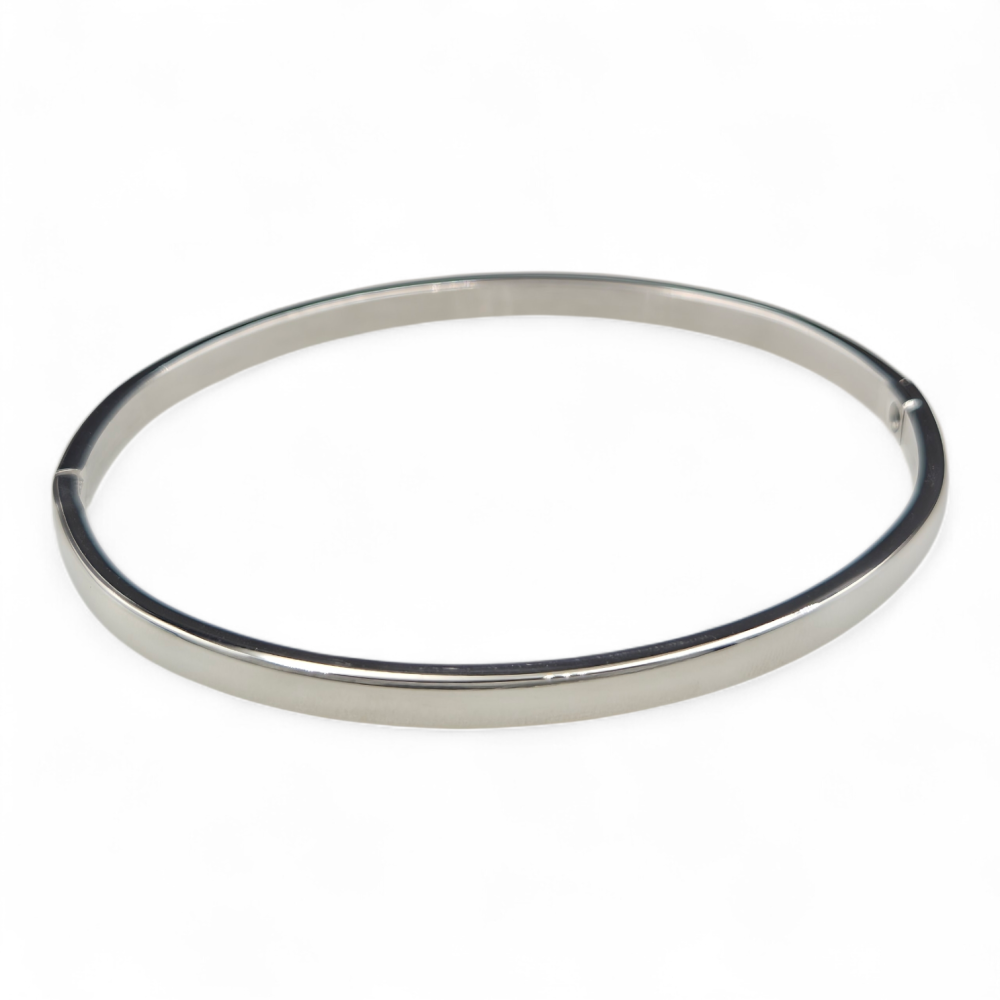 Bransoletka stal szlachetna bangle w kolorze srebra LB16732