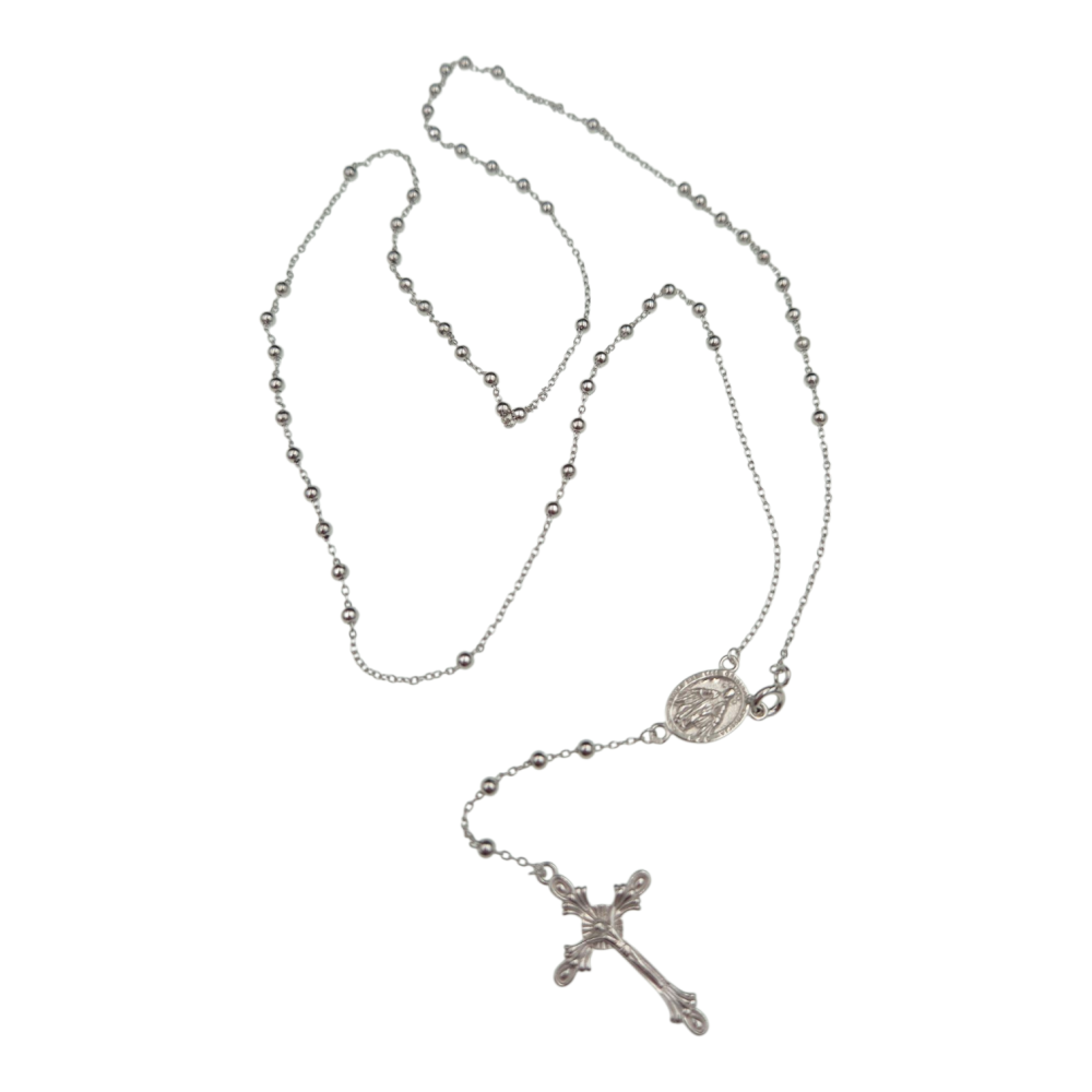 Naszyjnik srebrny różaniec SN17486