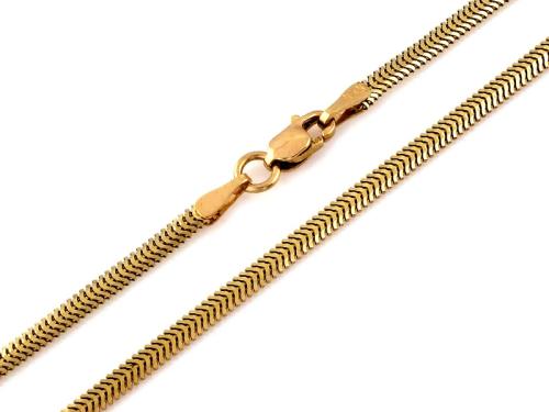 Łańcuszek złoty 585 14 karat taśma żmija 2,5mm ZL18004.jpg