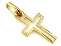 Zawieszka złota 585 14 karat krzyżyk mały diamentowany ZZ18086.jpg