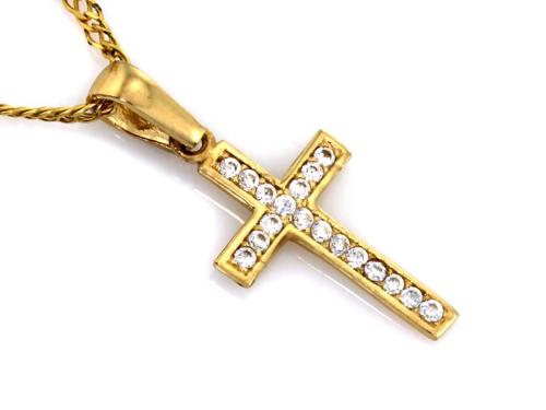 Zawieszka złota 585 14 karat krzyżyk ZZ18229.jpg