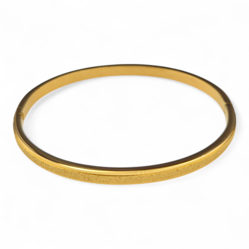Bransoletka stal szlachetna bangle sztywna pozłacana LB17558.png