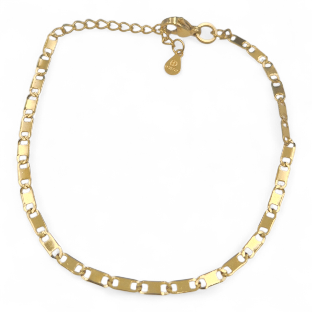 Bransoletka stal szlachetna  damska w kolorze złota LB17510