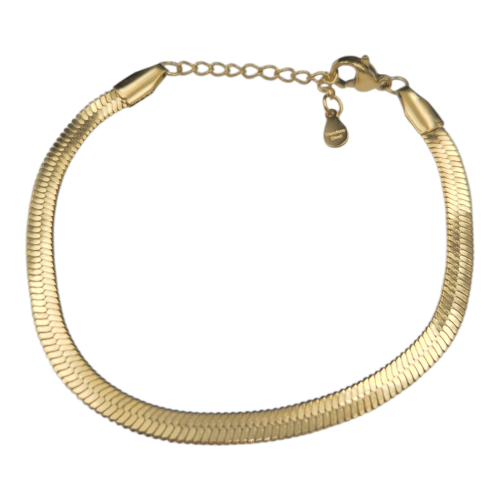 Bransoletka stal szlachetna taśma pozłacana LB16741.png