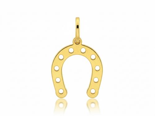 Zawieszka złota 585 14 karat podkowa ZZ18905.jpg