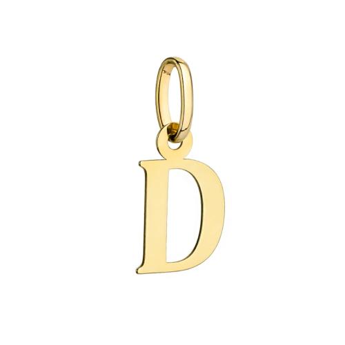 Zawieszka złota 585 14 karat litera literka D ZZ18856.jpg