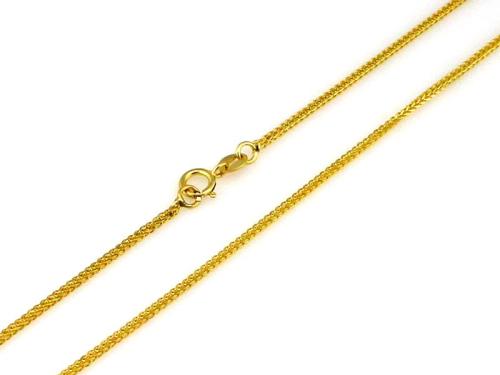 Łańcuszek złoty 585 14 karat lisi ogon 1,3mm ZL18488.jpg