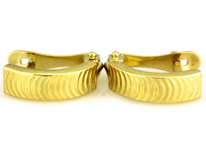 Kolczyki złote blaszki angielskie zapięcie NZK17941